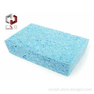 Light Blue Microfiber Car Washing Sponge With High Water Ab